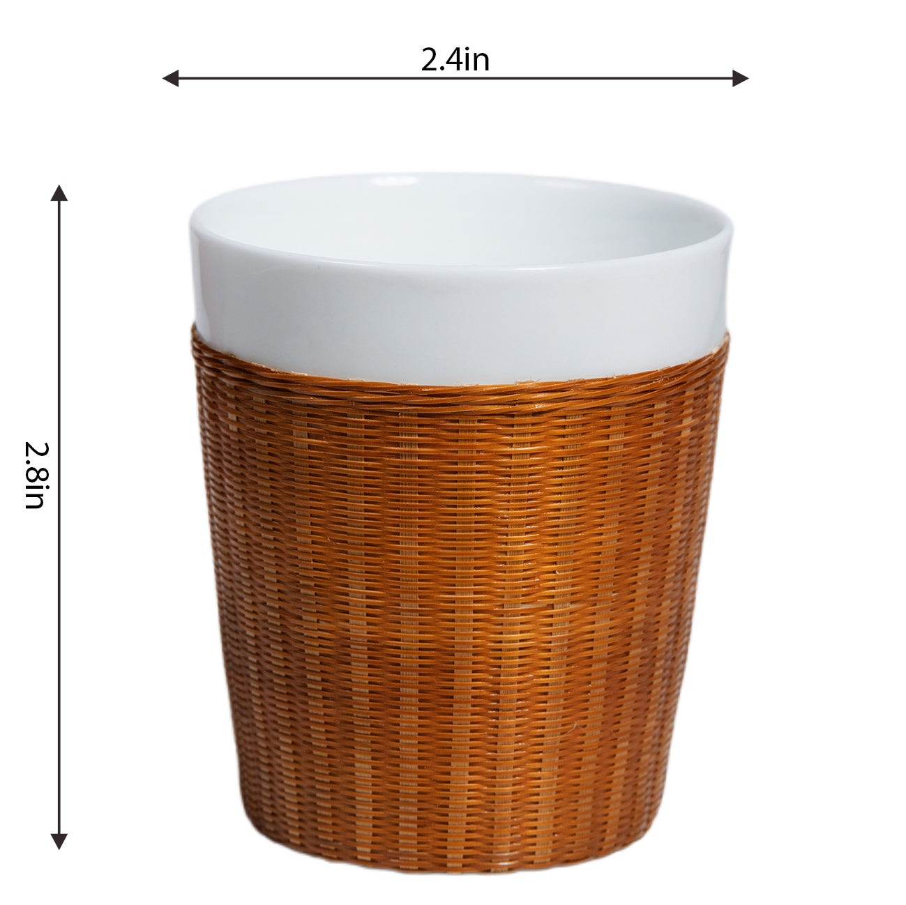 竹韵白瓷杯Bamboo Harmony Porcelain Cup,Bamboo Harmony Porcelain Cup, Artisan Handcrafted, Eco-friendly Tea and Coffee Mug