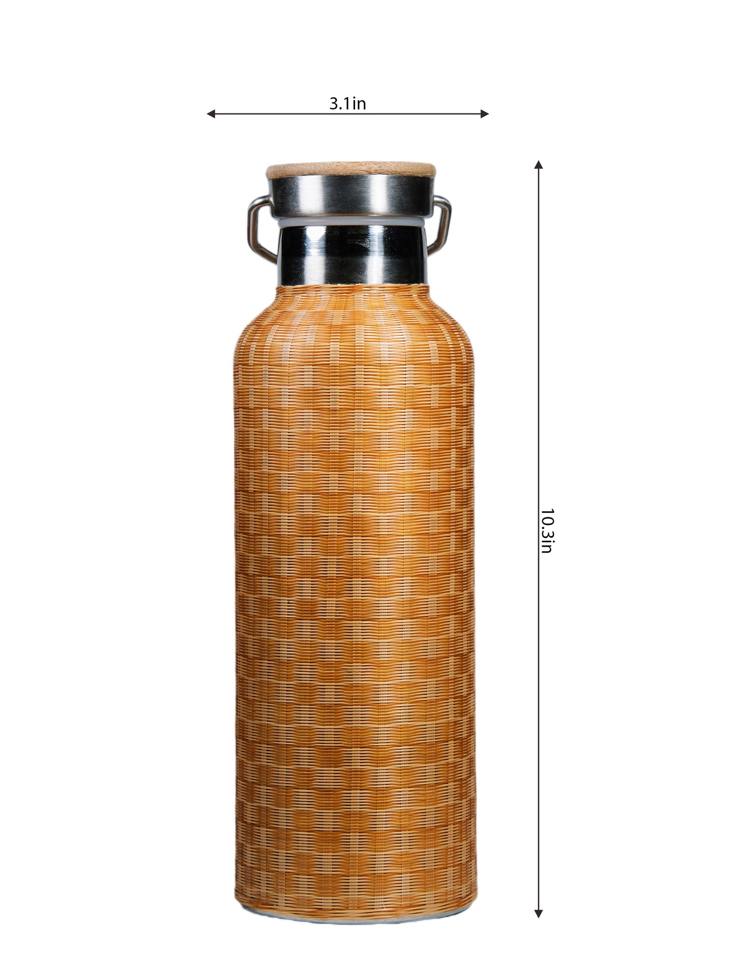 Creative Bamboo Silk Woven Water Bottle – Unique Design and Excellent Grip, Perfect for Outdoor Sports