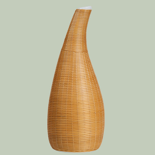 Porcelain and Bamboo Woven Small Vase – A Perfect Fusion of Modern Minimalism and Traditional Craftsmanship